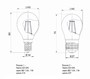 Размеры лампы LED-G45